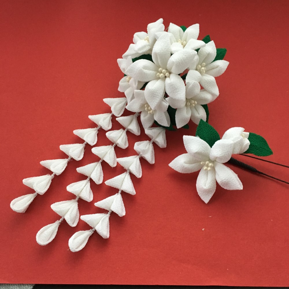 白百合簪セット