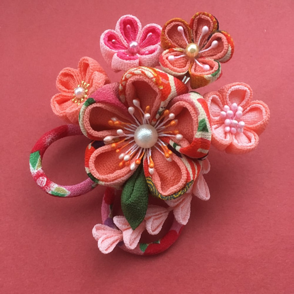 つまみ細工髪飾り(夕花) かんざし kei花 通販|Creema(クリーマ) 6619841 つまみ細工髪飾り(夕花) かんざし kei花 通販|Creema(クリーマ) 6619841