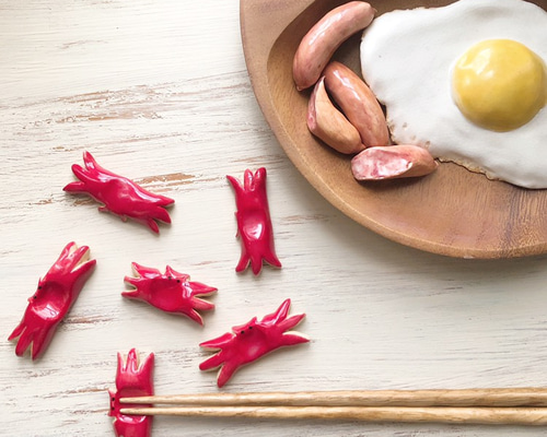 【箸置き・カトラリーレスト】22点 まとめ売り・焼物・ガラス・タコウィンナー・貝 箸置き・カトラリーレスト】22点 まとめ売り・焼物・ガラス