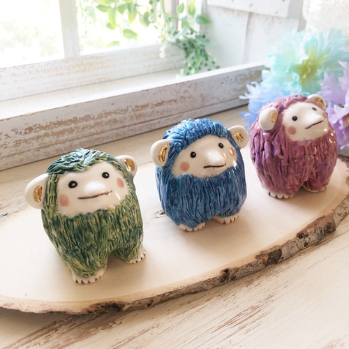 陶器のアマビコさん/妖怪 御守り 厄祓い 縁起物 雨彦 天彦 その他置物