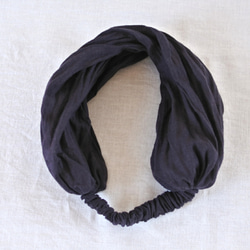 秋季/冬季 * 拉絨亞麻頭巾...深紫色 第2張的照片