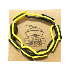 《戲手環》黑黃款【矽膠材質】(商品價格含台灣國內運費) 第3張的照片