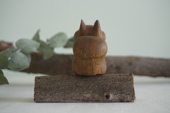 胖胖小松鼠 (樟木) - 木彫り woodcarving 古鳴木刻工作室 第4張的照片