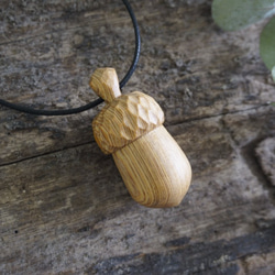 手刻木彫橡果。橡實 Acorn (越檜) - 木彫り woodcarving 古鳴木刻工作室 第6張的照片