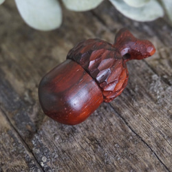 手刻木彫橡果。橡實 Acorn (紅酸枝) - 木彫り woodcarving 古鳴木刻工作室 第4張的照片