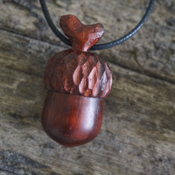 手刻木彫橡果。橡實 Acorn (紅酸枝) - 木彫り woodcarving 古鳴木刻工作室 第5張的照片