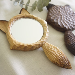 手刻木彫狐狸耳。手拿鏡 (越檜) - 木彫り woodcarving 古鳴木刻工作室 第5張的照片