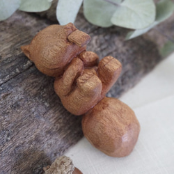 木彫 杯緣小松鼠 (樟木) - 木彫り woodcarving 古鳴木刻工作室 第1張的照片