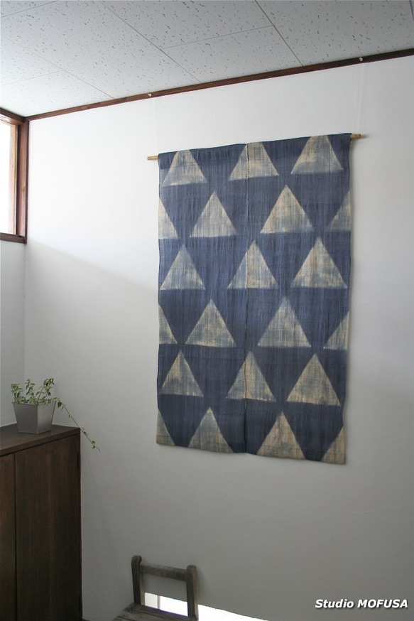 暖簾 のれん N-4421 本麻 半間 90x140cm タペストリー・壁掛け Studio