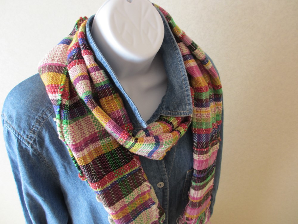 手織りマフラー　06