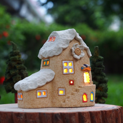 ライトハウス】手作り陶器・ラブリーホーム/セラミックハウス/木