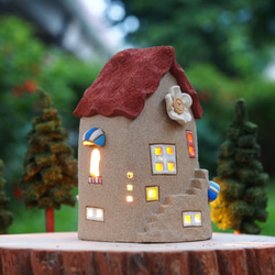 ライトハウス]ライト陶器 - かわいい家/陶芸の家/木なしの手作り木