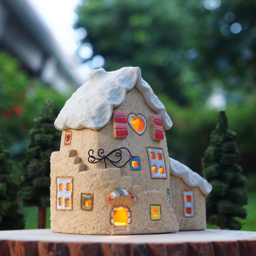 ウッド 灯台 木製 特大 ライトハウス かわいい家/陶器のライトハウス/木手作りの - House Lighthouse 灯台] 置物