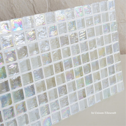 透明透明彩色超薄玻璃馬賽克大尺寸（裝飾架、配件架、固定裝置）[客製化] 第8張的照片