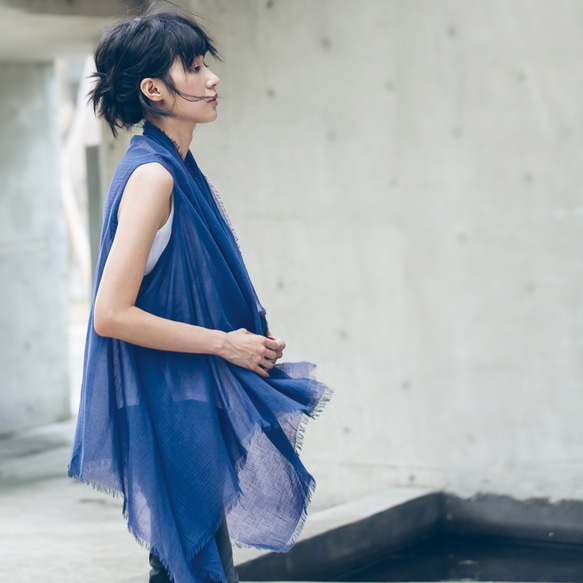 多穿法背心罩衫 - 薰衣草藍    Multiwear kimono vest - Lavender blue 第1張的照片