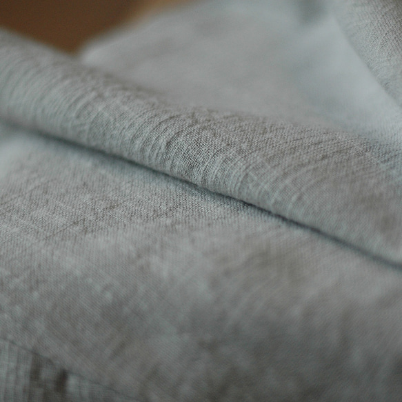 手工棉麻寬擺褲裙-淺灰 Classic wide leg culotte trousers - Light Gray 第6張的照片