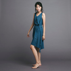 多穿法洋裝 - 藍 Multiwear dress- Blue 第3張的照片