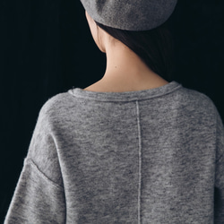 立體接邊羊毛衣 - 霧灰 Deconstructed crewneck sweater - Mistry gray 第6張的照片