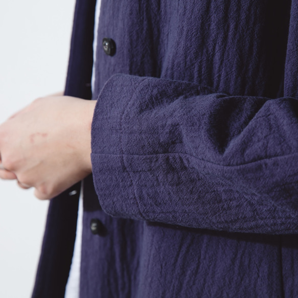 小中山領大衣 - 紫 Mandarin collar coat - Ultraviolet 第8張的照片