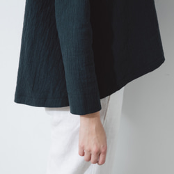 赫本的小圓領上衣 - 綠 Round neck blouse with flared hem  - Pine green 第7張的照片