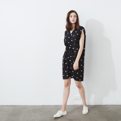 長方形概念洋裝 - 點點 Front ruched mini dress - Polka dots 第3張的照片