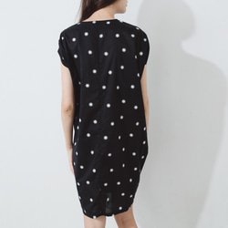 長方形概念洋裝 - 點點 Front ruched mini dress - Polka dots 第5張的照片