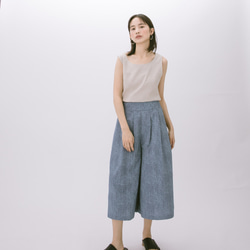 短版打褶寬褲 - 印花 Pleated culottes - Floral prints 第2張的照片