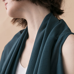 多穿法背心罩衫 - 藍綠 Multiwear kimono vest - Teal 第7張的照片