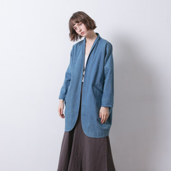 水滴立體外套 - 丹寧 3-Dimensional tailored coat - Denim 第2張的照片