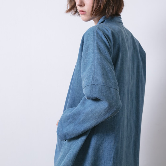 水滴立體外套 - 丹寧 3-Dimensional tailored coat - Denim 第6張的照片