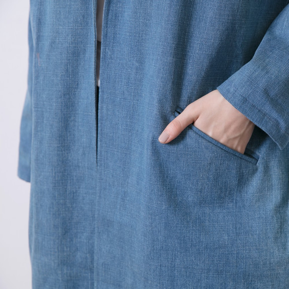 水滴立體外套 - 丹寧 3-Dimensional tailored coat - Denim 第9張的照片