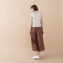 前綁帶開衩褲 - 波西米亞 Wrap-effect tie-front pants - Bohemia 第5張的照片