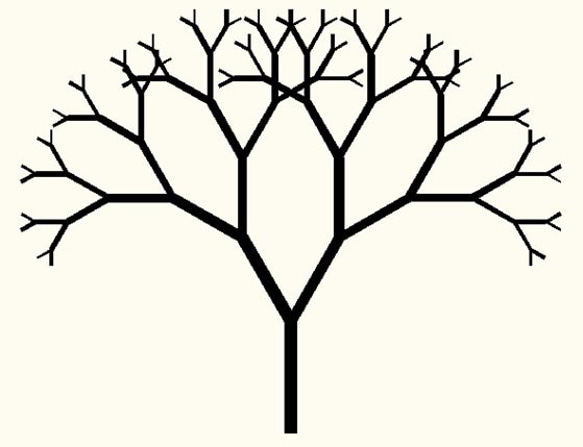 「Fractal　樹木のカタチ」　Ｋ１８ダイアモンドネックレス 5枚目の画像