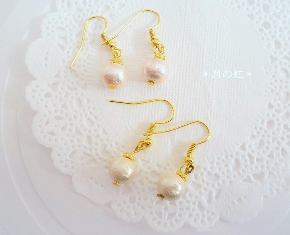 コットンパール イヤリング・ピアス イヤリング