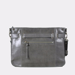 KAY Classic Leather Satchel /Crossbody Bag – Frost Gray 7枚目の画像