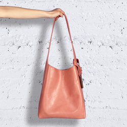 Influxx S1T1 - Basic Leather Tote - Pink 2枚目の画像