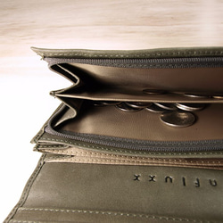 Aubrey Envelope Leather Wallet – Dark Olive Green 5枚目の画像