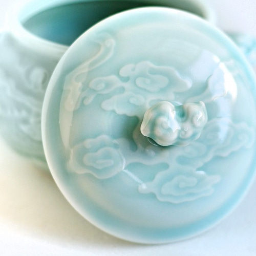 蓋付き椀　青　絵柄　20個セット 楽天市場】【蓋付きお椀 19cm】青白食器パイナップル柄陶器