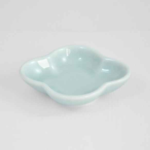 花型小皿x4 - 青磁 2枚目の画像