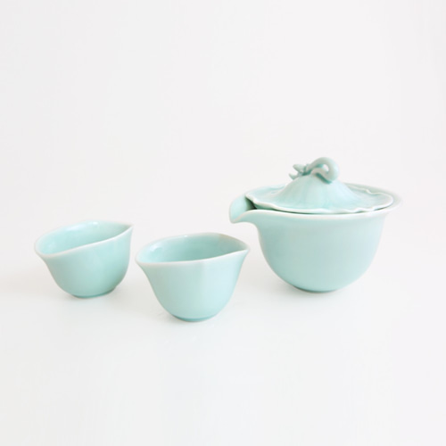 夏鳴-茶器セット(青磁) 湯呑み 安達窯 通販 8260716｜Creema
