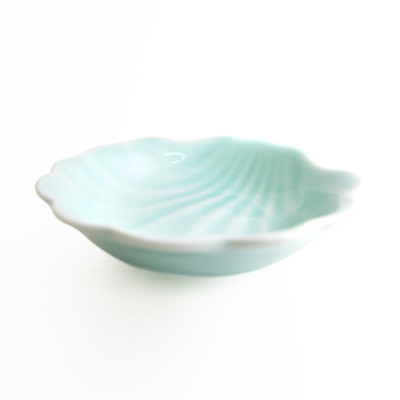 貝型小皿- 青磁 3枚目の画像