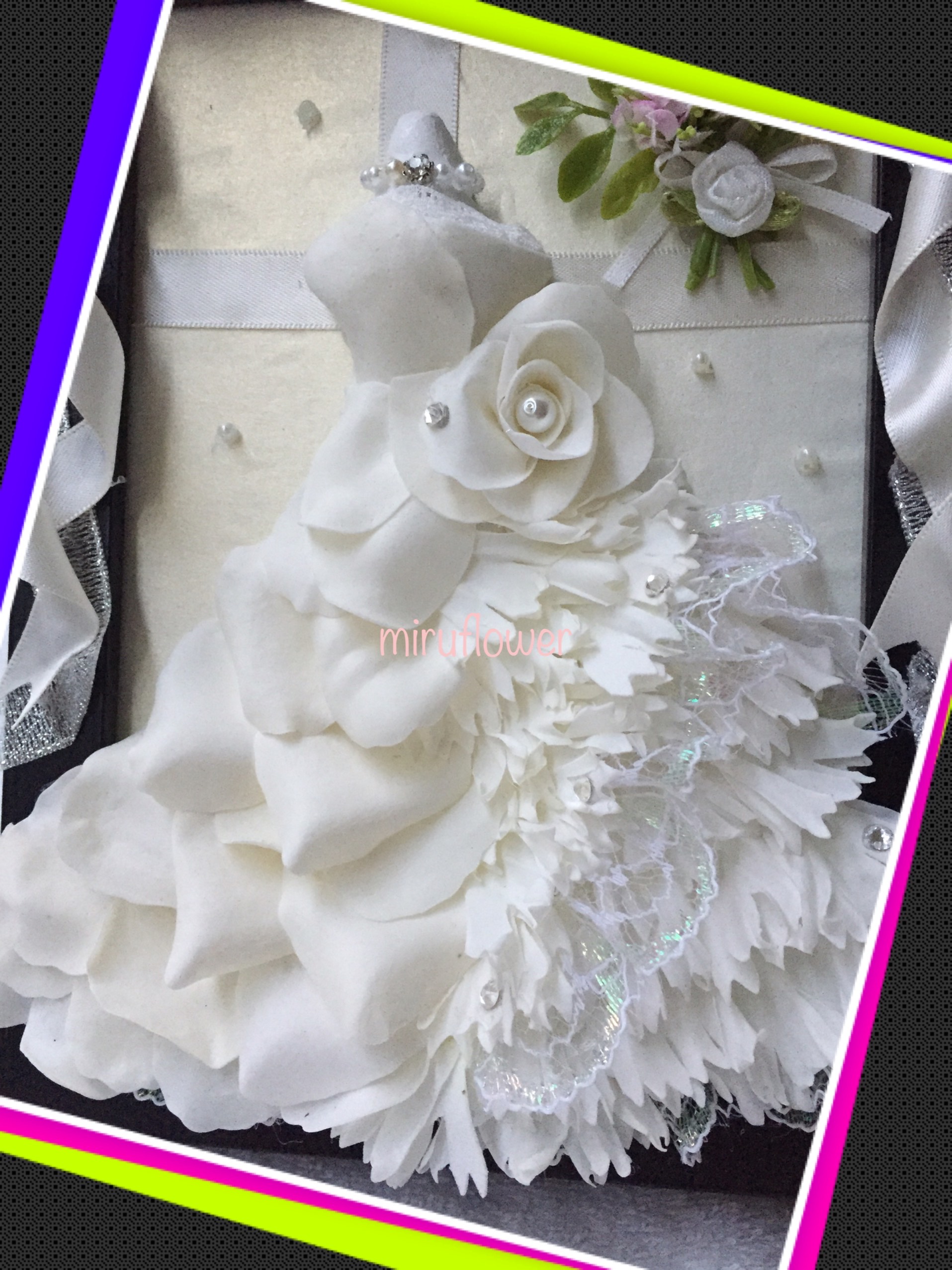 フレームドール･パフュームフラワー･結婚祝い