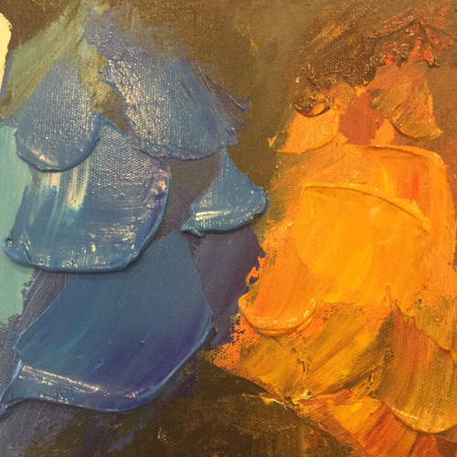 油畫)創新彩色龍畫來自丹麥的祝福的作品3063542｜Creema