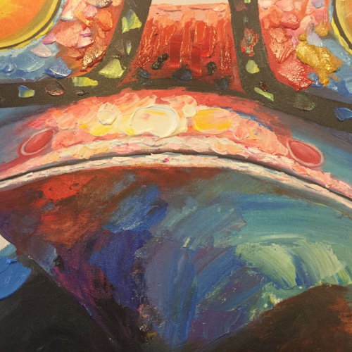 油畫)創新彩色龍畫來自丹麥的祝福的作品3063542｜Creema