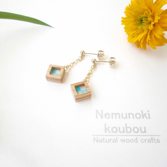 Timber Earrings 〜Naturier〜「天色（Amairo）」 第2張的照片