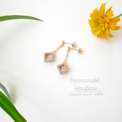 Timber Earrings 〜Naturier〜「京紫（Kyo-murasaki）」 第1張的照片