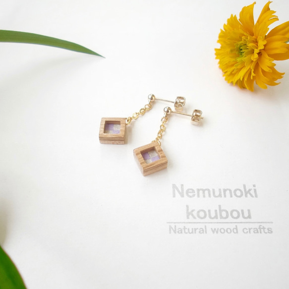 Timber Earrings 〜Naturier〜「京紫（Kyo-murasaki）」 第2張的照片