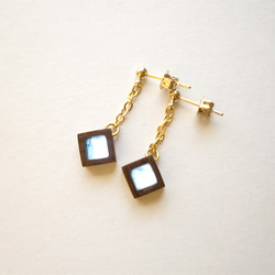 Timber Earrings 〜Japonaise〜「浅葱（Asagi）」 第3張的照片