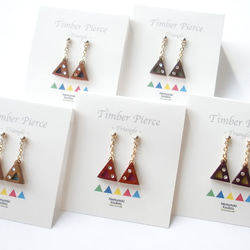 Timber Earrings 〜Triangle〜 Paduk 第5張的照片