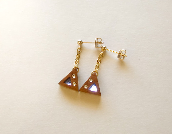 Timber Earrings 〜Triangle〜 Quince 第3張的照片